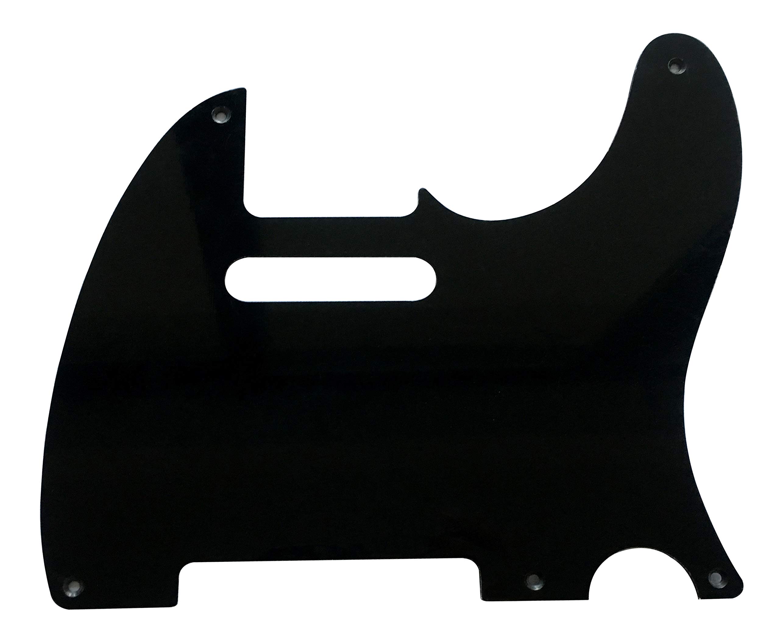 For 5-Hole Fender Esquire Telecaster Guitar Pickguard Scratch Plate (1 Ply Black)