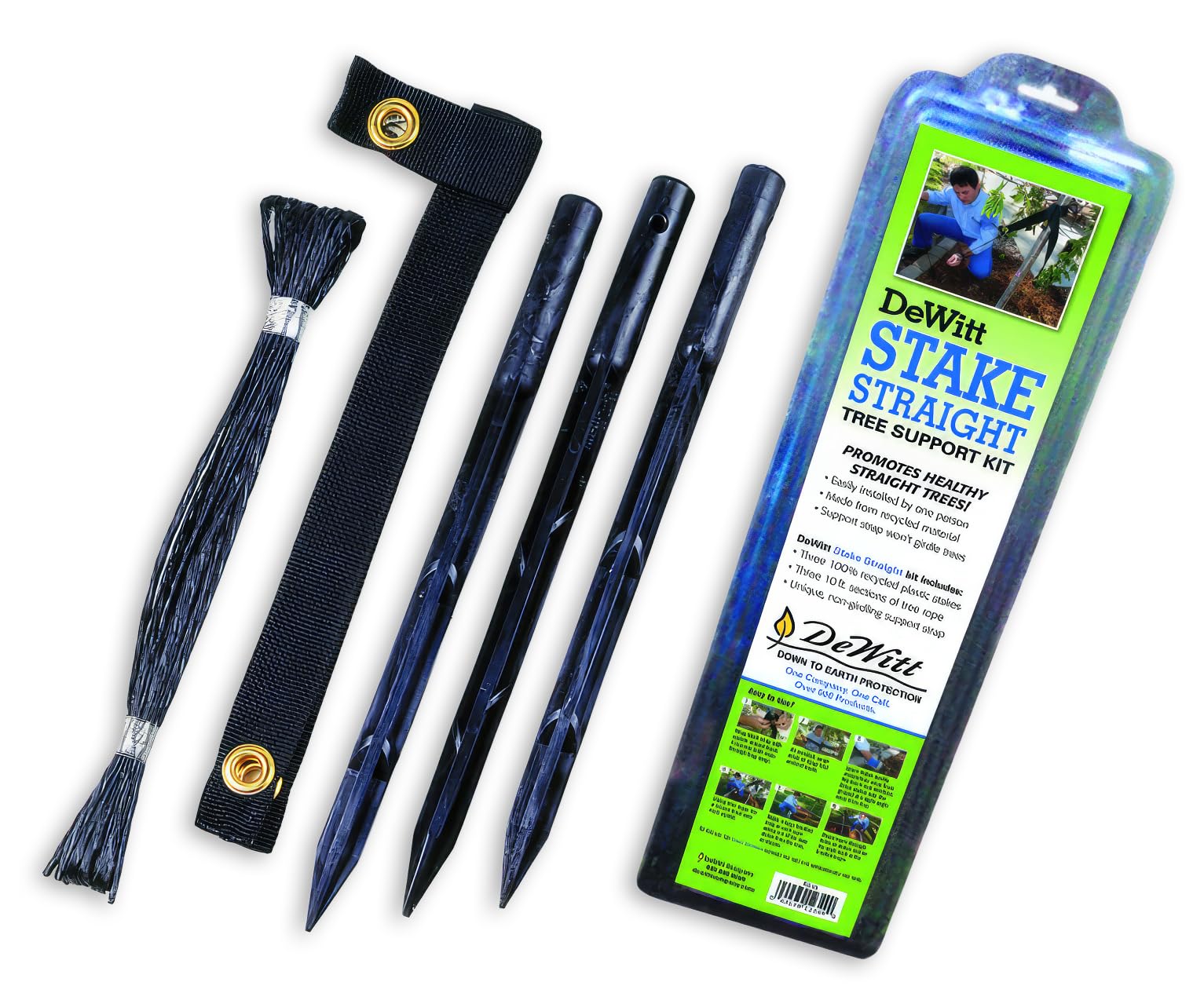 DeWitt RS15 Tree Stake Straight Kit,15"