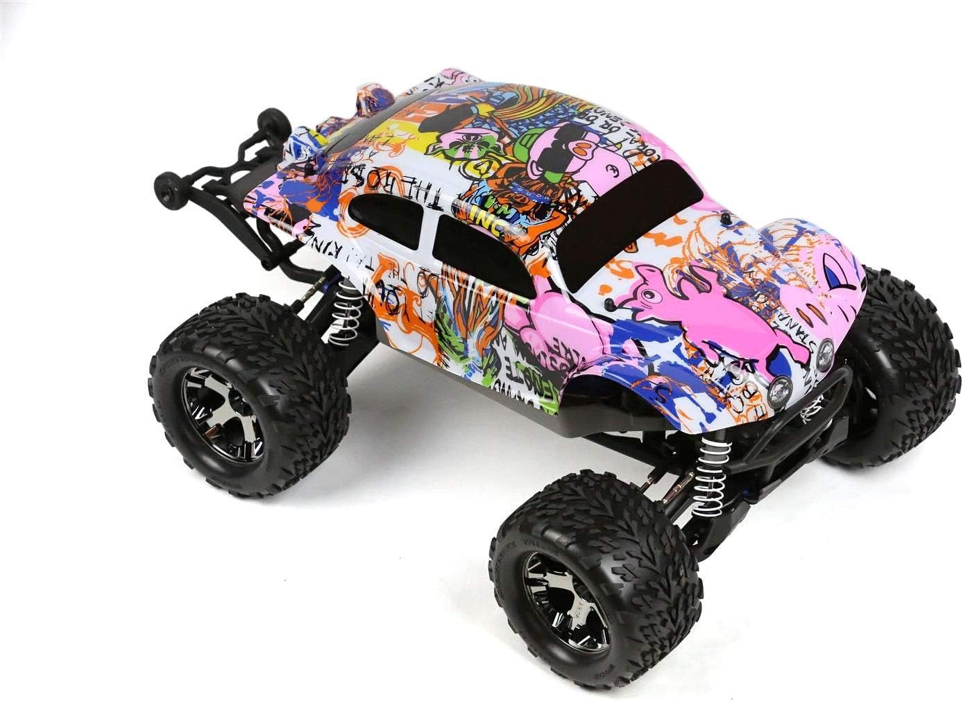 SummitLink Compatible Custom Body Graffiti Pink Pig Style Replacement for 1/10 Scale RC Car or Truck (Truck not Included) STB-PIG-01