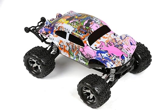 Miniatura 4 de Reemplazo de cuerpo personalizado de graffiti estilo cerdo rosa compatible para coche o camión RC escala 110 (camión no incluido) STB-PIG-01