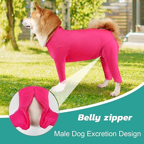 Miniatura 3 de Etdane Mameluco para perro para después de la cirugía, traje de recuperación quirúrgica para mascotas, body anti desprendimiento, pijama de manga