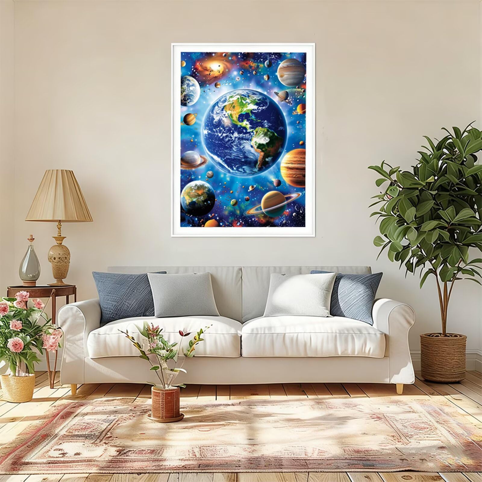 Diamentowe malowanie dla dorosłych 60 x 90 cm, 5D diamentowe malowanie gwiaździste niebo haft diamentowy kompletny zestaw, kreatywne hobby dziecko, zrób to sam haft krzyżykowy kryształowe obrazy
