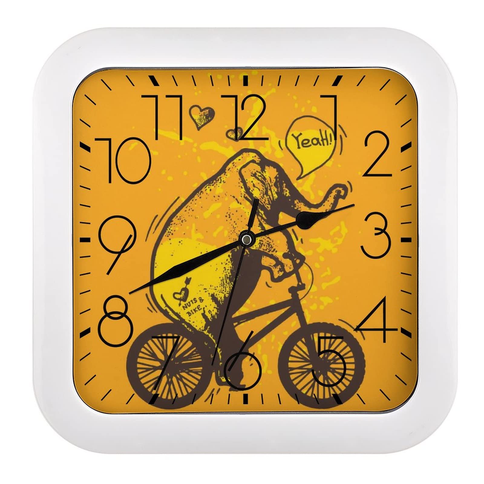 Horloge murale éléphant idéale pour décorer le salon, la cuisine ou une chambre
