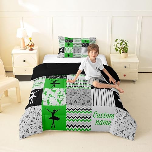 Miniatura 55 de Erosebridal Juego de ropa de cama personalizado con diseño de carrera de barril, colcha occidental a cuadros, juego de edredón con estrellas