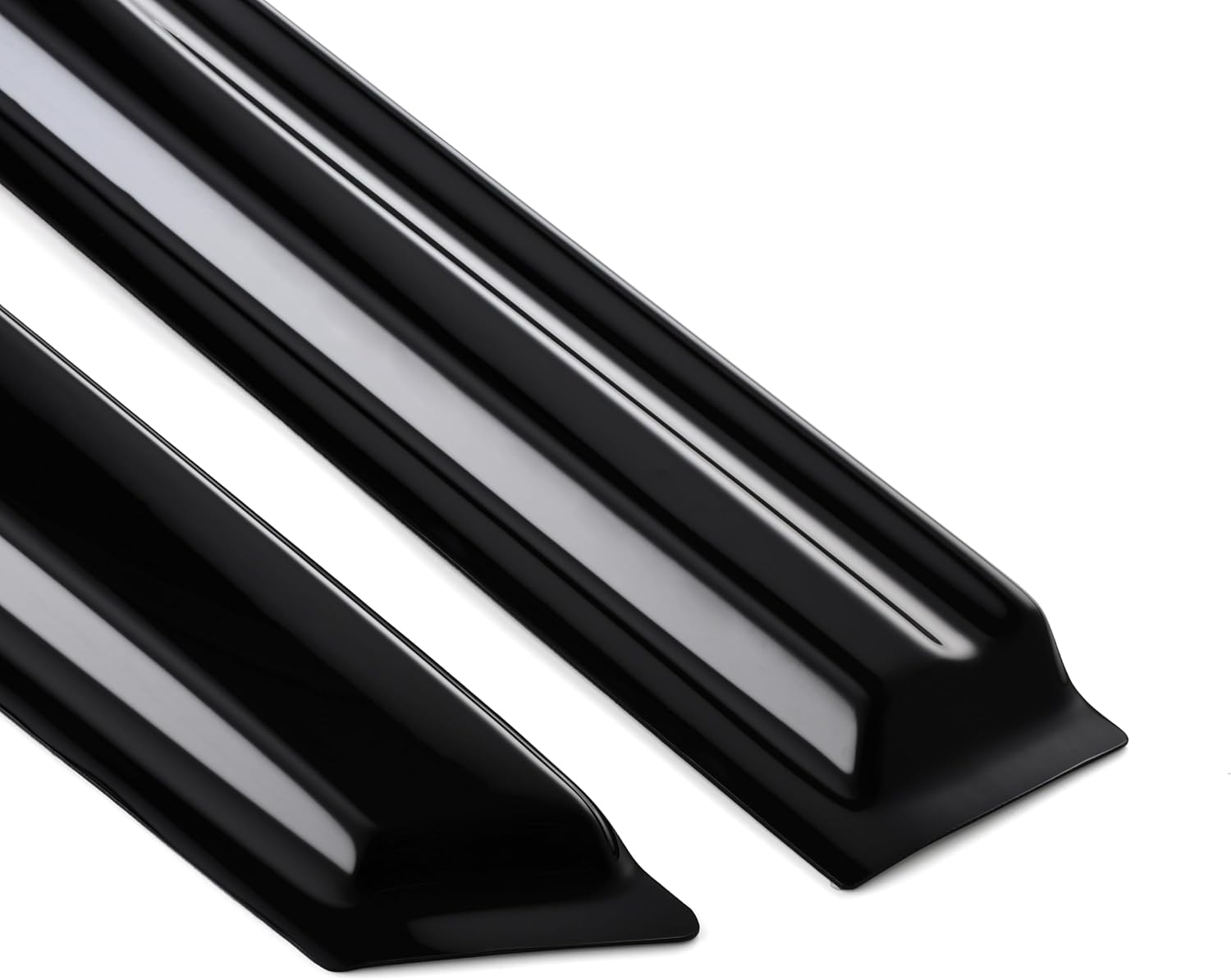 Tape on Wind Noise Reduction Rain Guards for 2016-2021 Hyundai Tucson, 4-Piece Side Window Visors, UV Resistant & Weatherproof, No Drill Installation