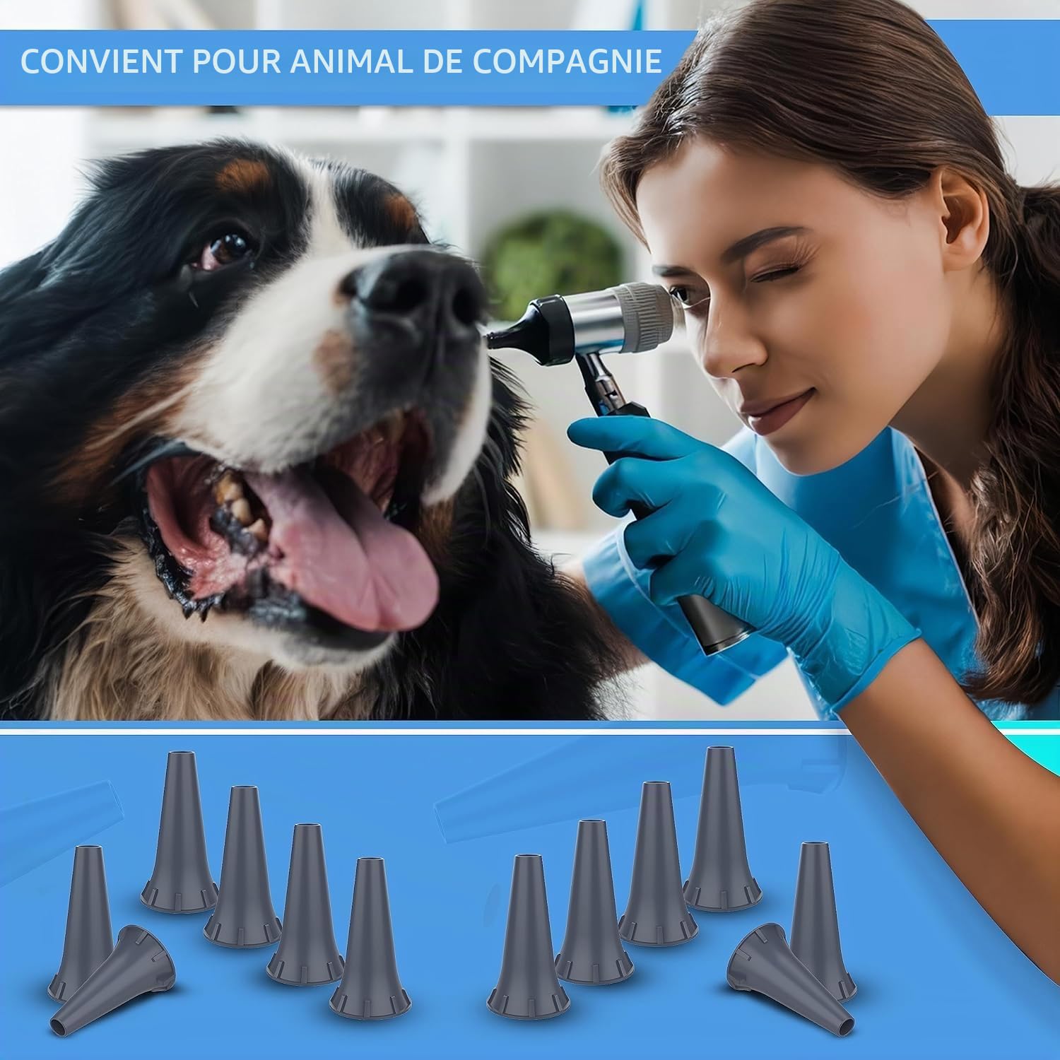 Lot de 100 embouts jetables pour otoscope 4 mm compatibles avec les otoscopes Welcelln, K.a.w.e, Ries-ter et H.e.i.n.e