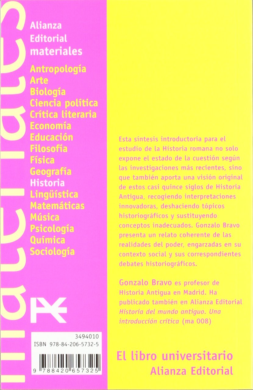 Historia de la Roma antigua (El libro universitario - Materiales)