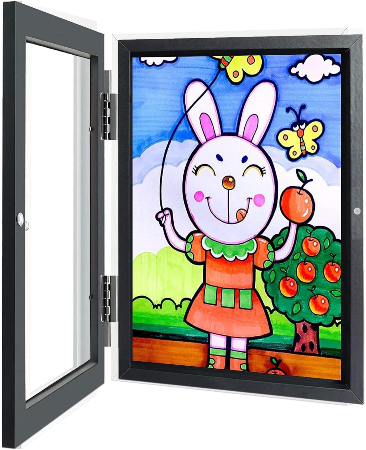 Artwork Display For Kids Art,Kids Art Frames Front Opening Holds 50 - Storage Frames Horizontal & Vertical Art Display For A4 Art-Work Crafts, Drawing, Hang