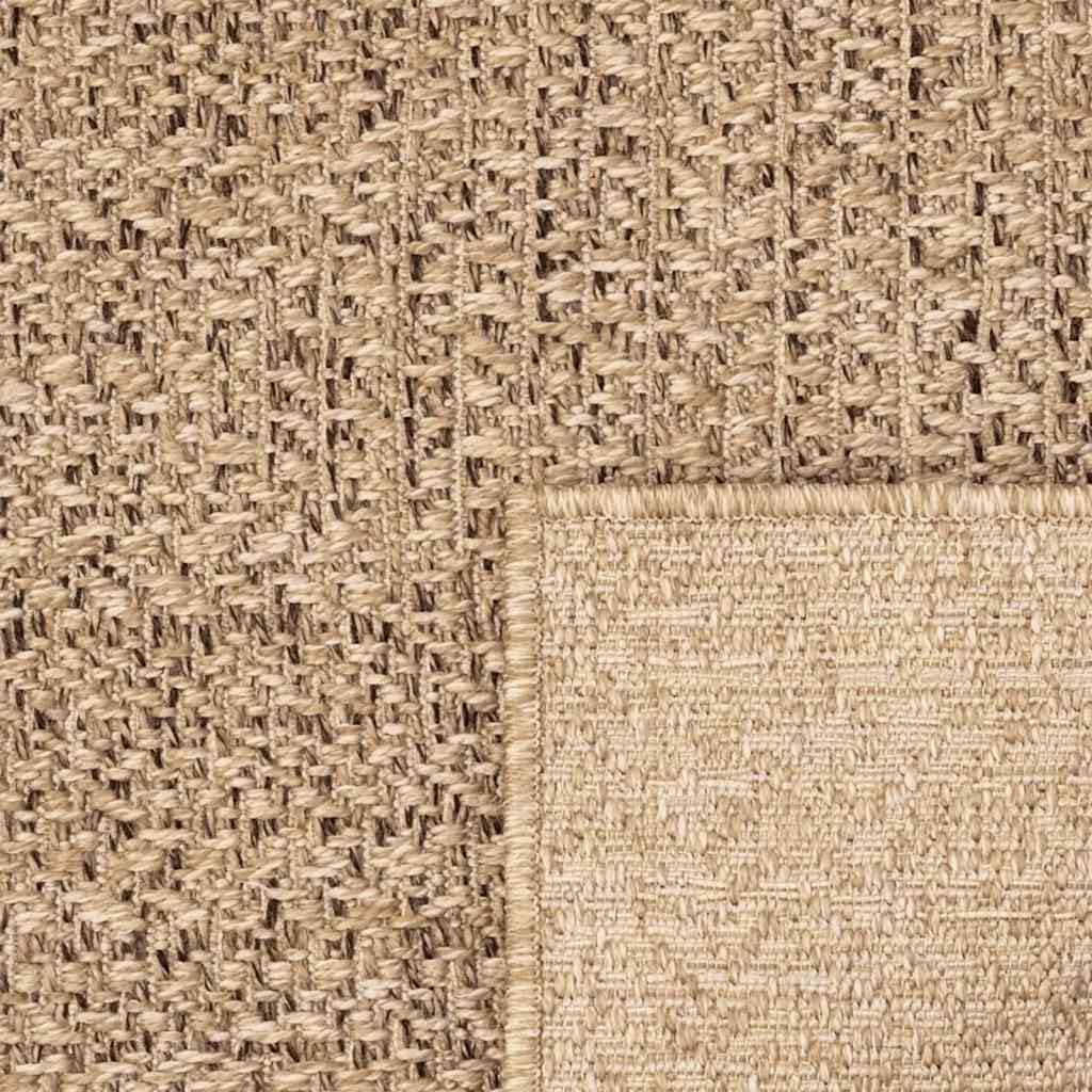 vidaXL Tapis ZIZUR 60x110 cm Aspect de Jute intérieur et extérieur, Tapis d'extérieur, Tapis de Sol, Tapis d'intérieur, Tapis de Porte, Moquette