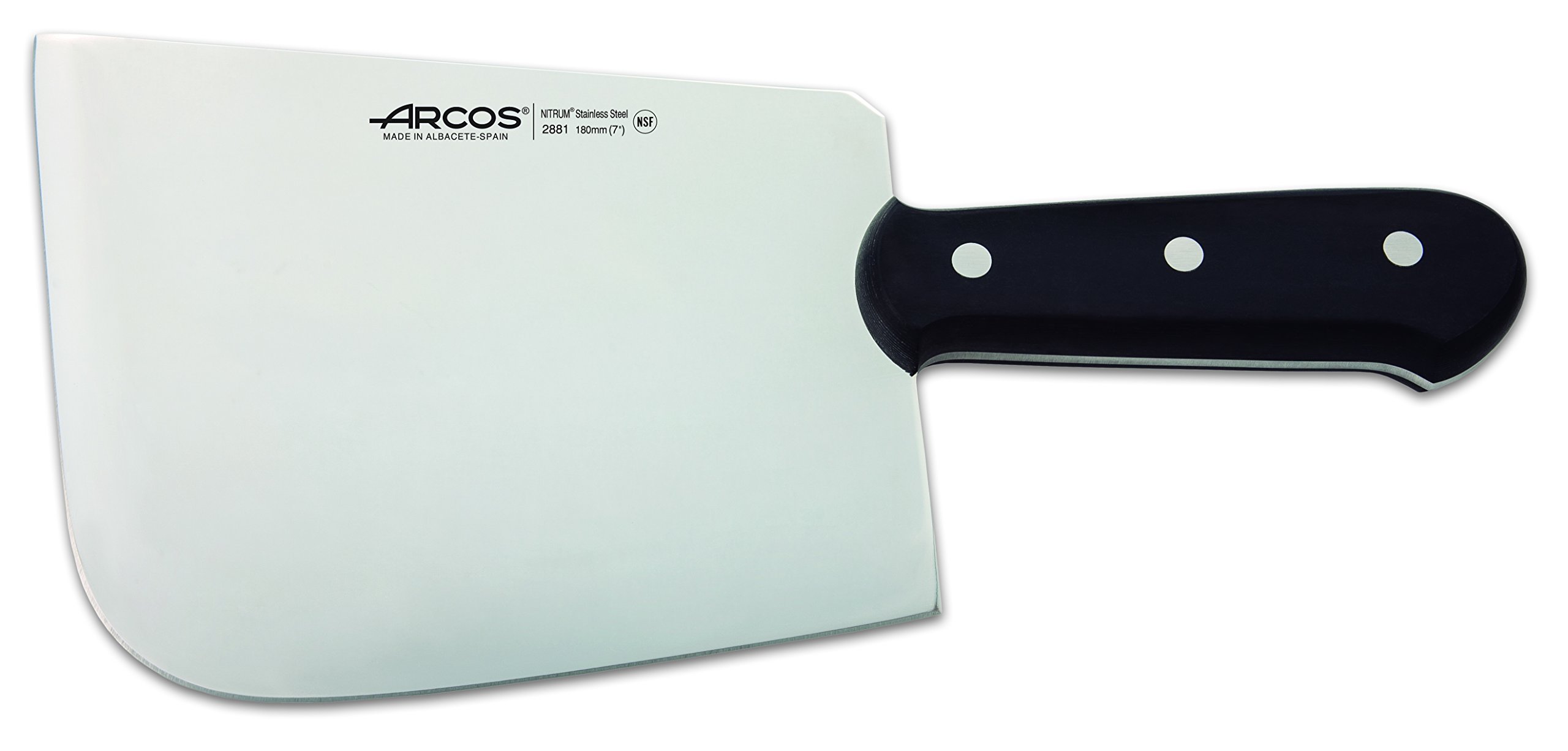 Arcos Messer Serie Blatt, Universal Pro/TouchPro, glatter Schneide 180 mm, Schwarz
