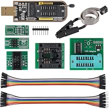 EEPROM BIOS USB Programmer CH341A + SOIC8 SOP8 Test Clip + 1.8V Adapter + SOIC8 Adapter EEPROM 93CXX / 25CXX / 24CXX +CH341A 24 25 Series Flash