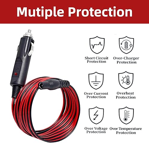 Miniatura 6 de Cable cargador de coche de 14 V 56 W CC para NOCO GB70 GB150 GB250+ GB251+ GB500 GB500+ Genius Boost Ultra Safe Batería de arranque de litio XGC4