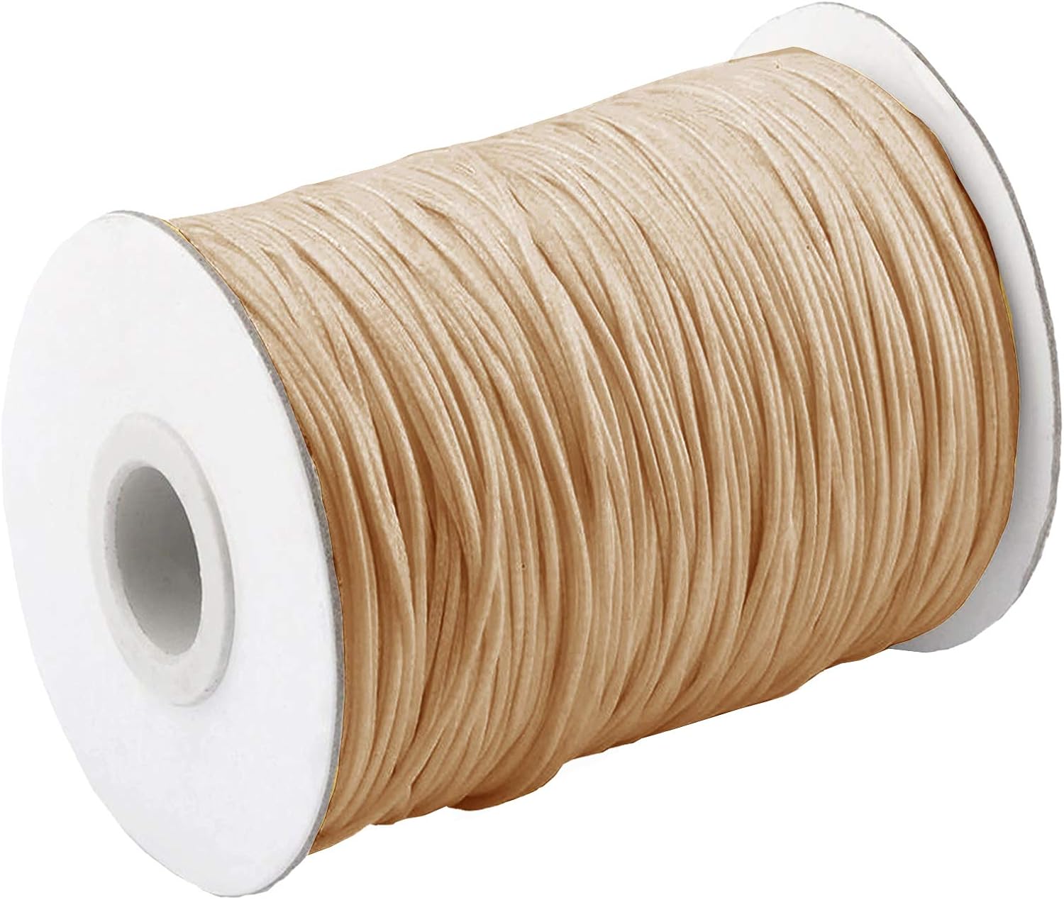 1mm Waxed Cottn Cord 1 5 10 30 50 100 175 Yards Jewelry Making Beading Crafting Braiding Binding Wrapping Stringing Lacing Thread (Black, 350 Yards)