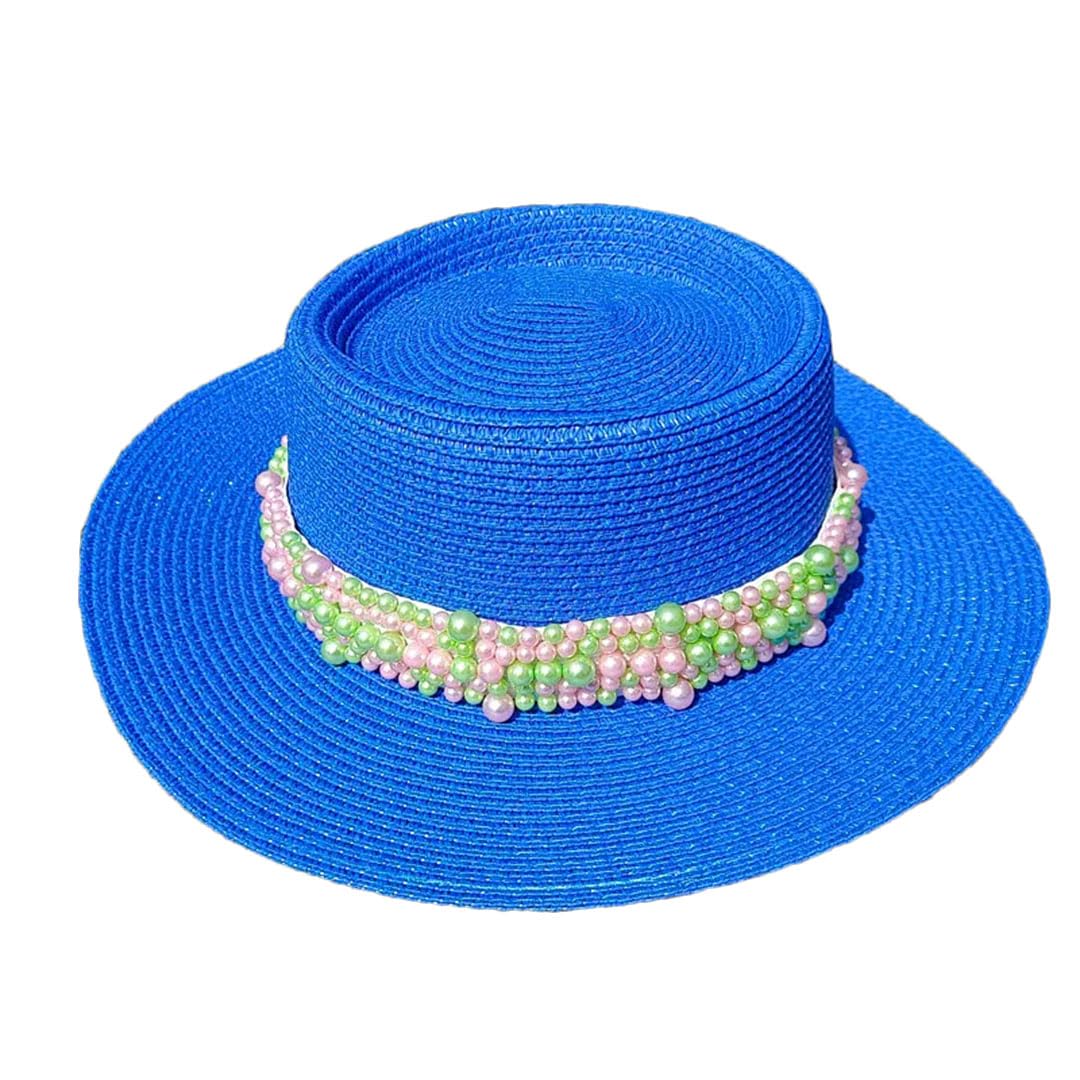 EYRMQWJPC Wide Brim Sun Hat, Women's Paper Straw Sun Hat Multicolor 55-58cm(22)
