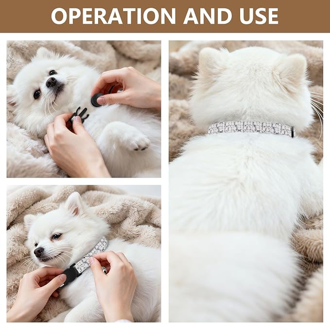 YETTASBIN 2 Pack Collar para Gato con Campana Ajustable y Hebilla miniatura 6