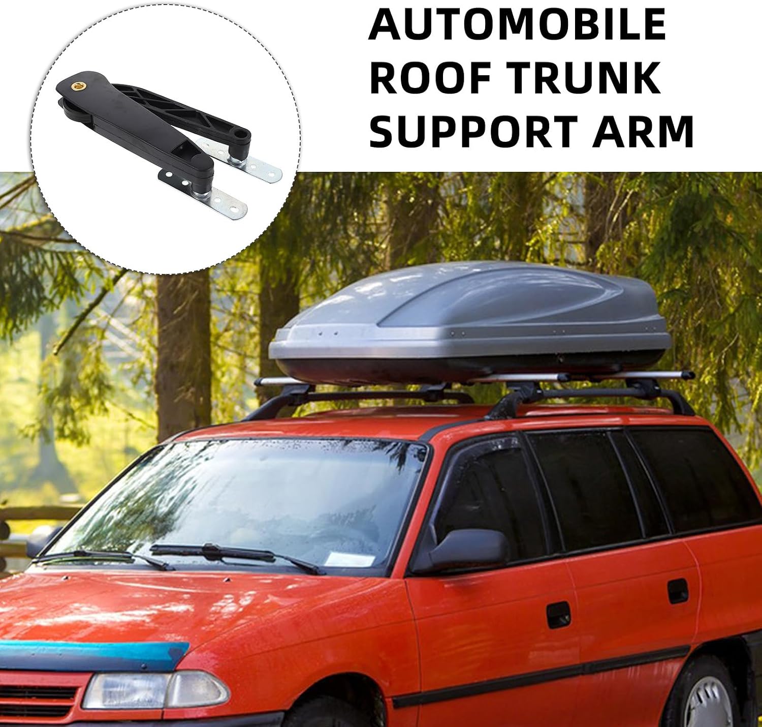 Adjustable Car Roof Box Lid Support Arm Bracket Replacement for SUV Truck Camper Cargo Carrier Accessories