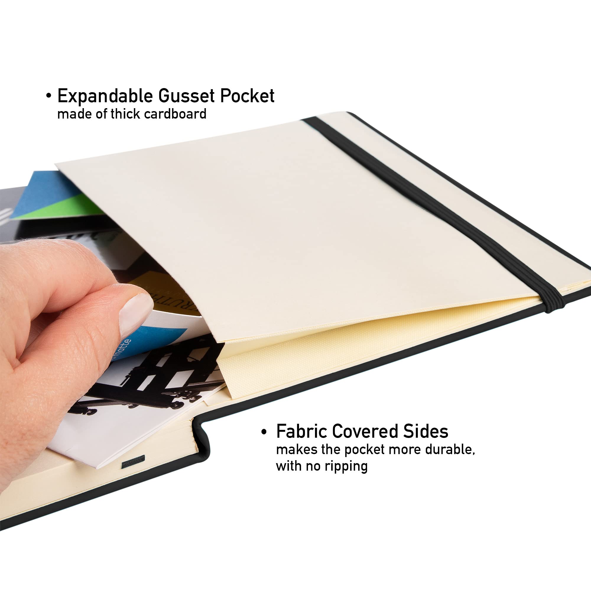 Simply Genius (confezione da 4) Diari A5 con copertina rigida in similpelle da scrivere per donne, diario in ecopelle per uomo, diario di scrittura a righe, 192 pagine a righe, 5,7" x 8,4", nero