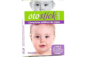 Otostick Ear Corrector Baby: Gentle Ear Correction for Tiny Ears (8 Units with Protective Cap)