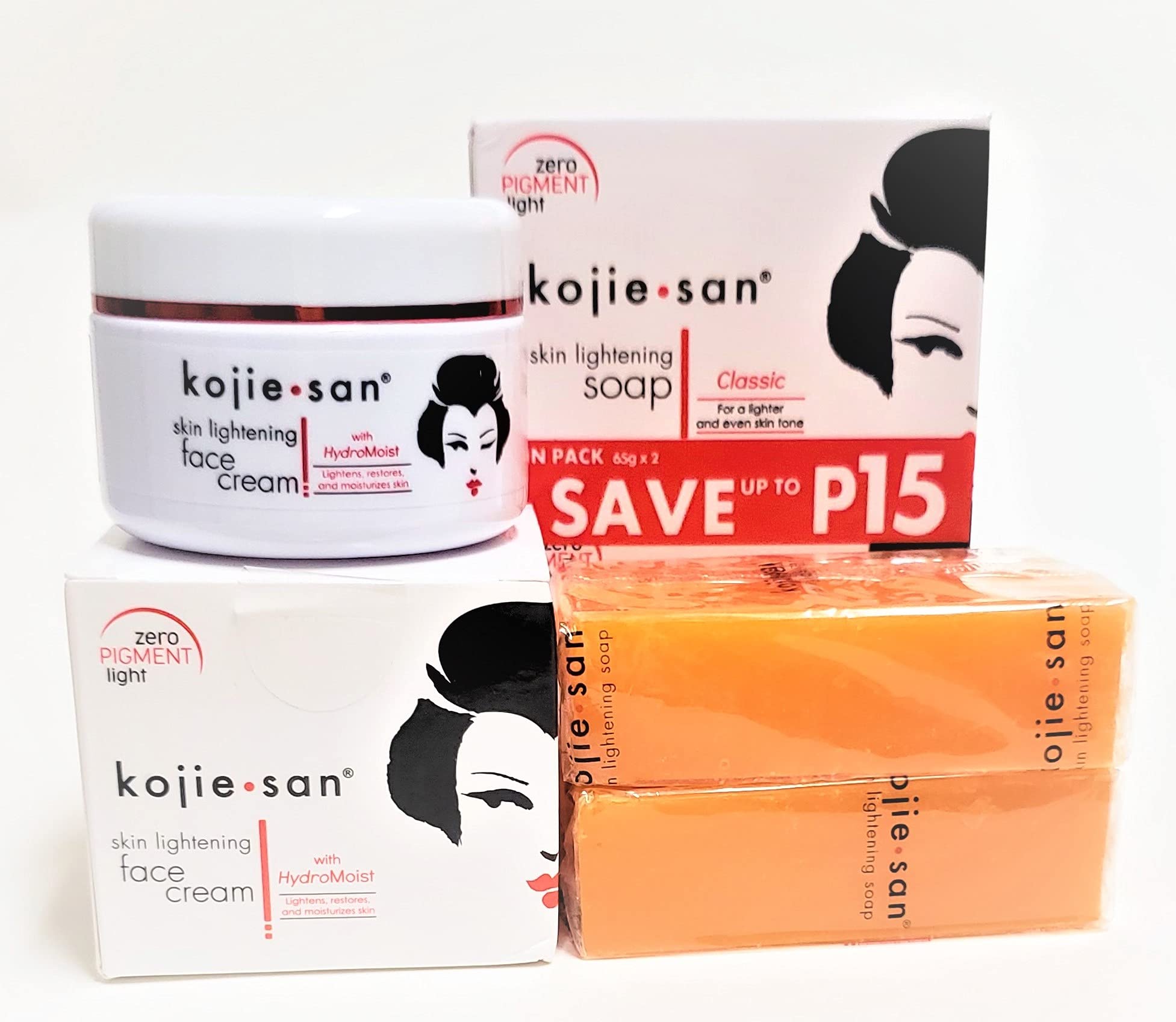 Original Kojie San Face Beauty Soap Bar , 65 gram x 2 & Kojie San Face