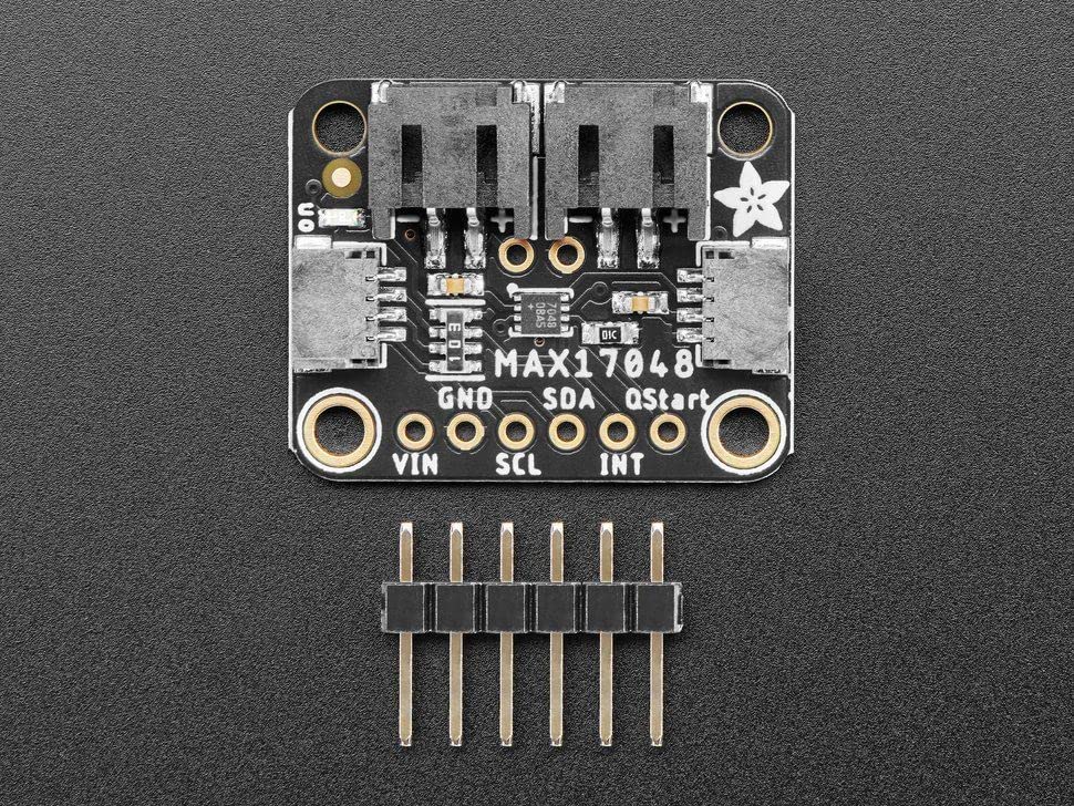 Adafruit MAX17048 Monitor batteria LiPoly LiIon STEMMA JST PH QT Qwiic