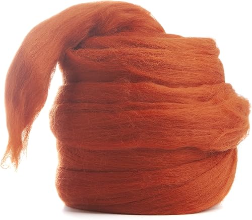 Miniatura 10 de Desert Breeze Distributing  100% lana merino natural Roving, lana para hilar, hilo de tapiz, fieltro de aguja, fieltro húmedo, hilado grande, 19