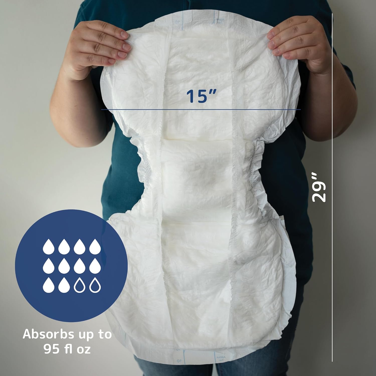 Abena San Premium Incontinence Pads, Heavy Absorbency, (Sizes 8 to 11), Size 10, 25 Count - Image 2