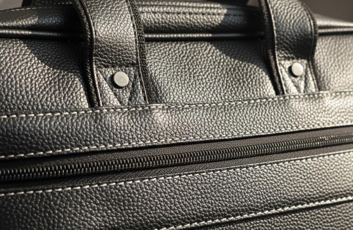 Leather Messenger Bag, Crossbody Satchel for Men & Women, Small Work Briefcase, Laptop Bag