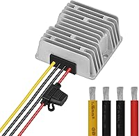 KInuoxj 24V to 12V 30A 360W Waterproof Buck Converter Regulator IP68 - Overload/Overheat Protected for Trucks, LEDs, Motors