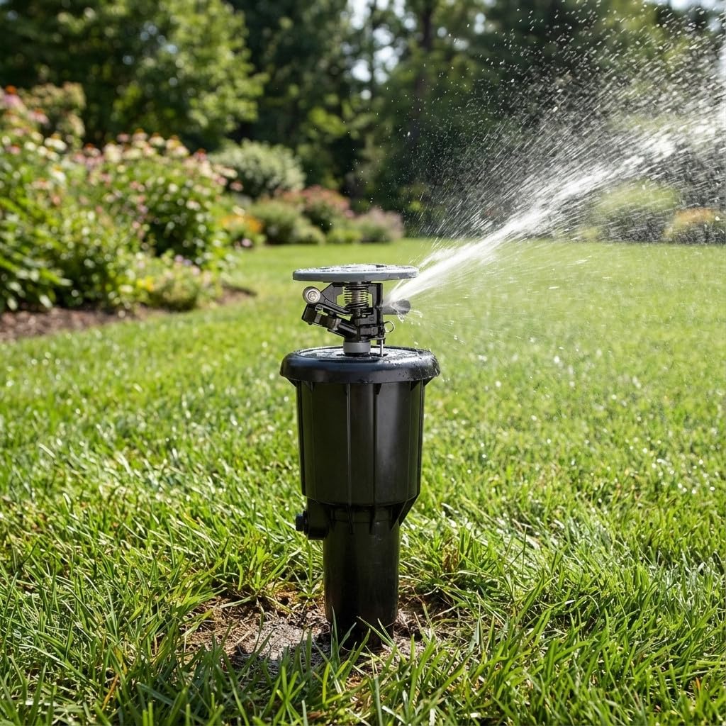 Suinga Llave MAXIPAW + 5 ASPERSORES Impacto Rain Bird MAXIPAW. Alcance 6,7 a 13,7 m. Rosca 1/2" y 3/4" Hembra, Negro