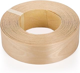 Yarlung 2 Inch x 50 Feet Roll Wood Veneer Edge Banding, Preglued Birch Plywood Edging Iron on with Hot Melt Adhesive, Flexible Wood Tape Sanded to Perfection for Furniture Restoration