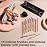 BS-MALL 14 Pcs Makeup Brushes Set with 1 Pcs Makeup Sponge - Essential Foundation Powder Concealers, Eye Shadows, Blush Makeup Brushes with Travel Makeup Case (Bamboo)