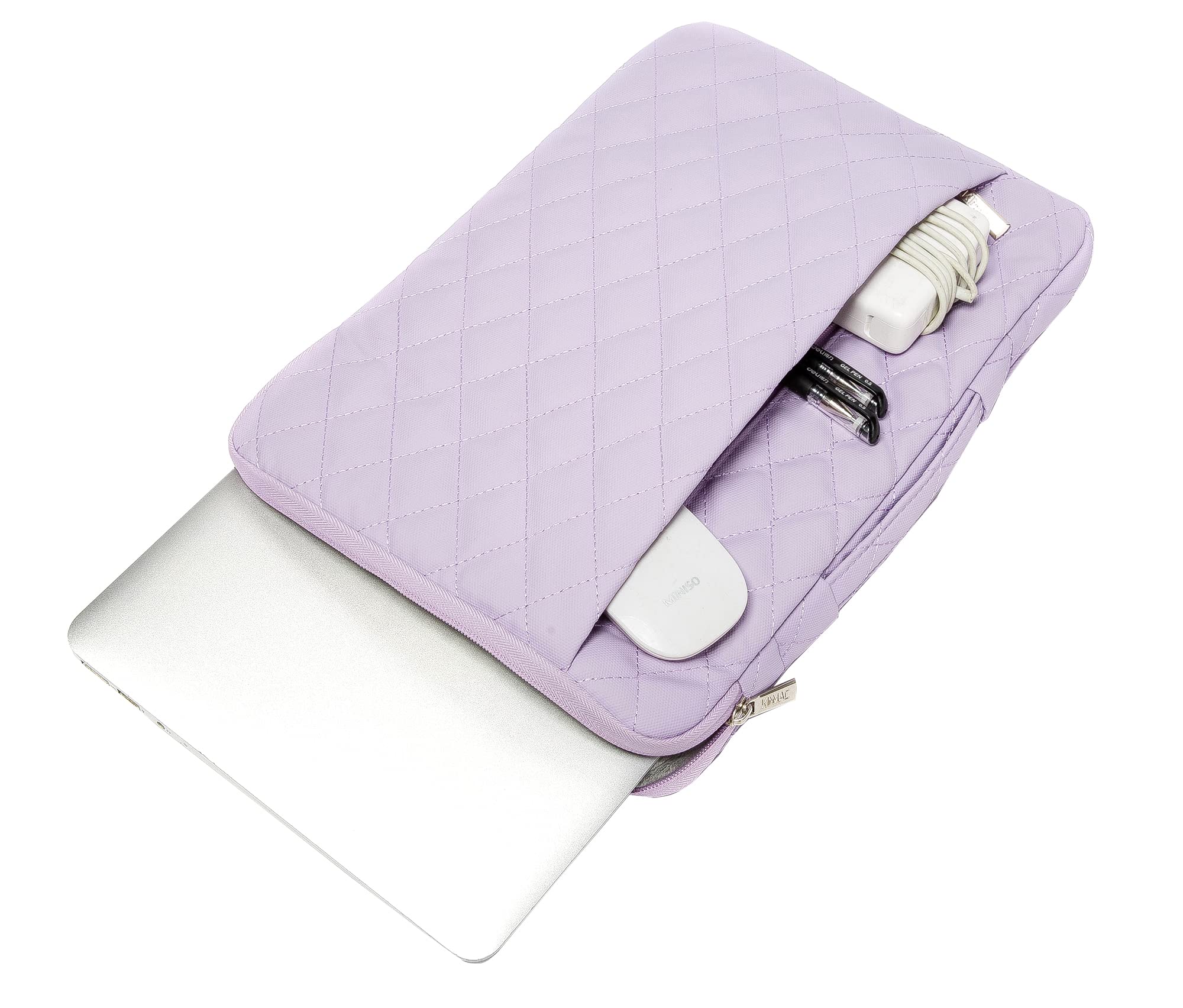 Kinmac KF-26 Sacoche De Protection 360° Pour PC Portable 12-13,3 Pouces – Motif Floral – Matelassée