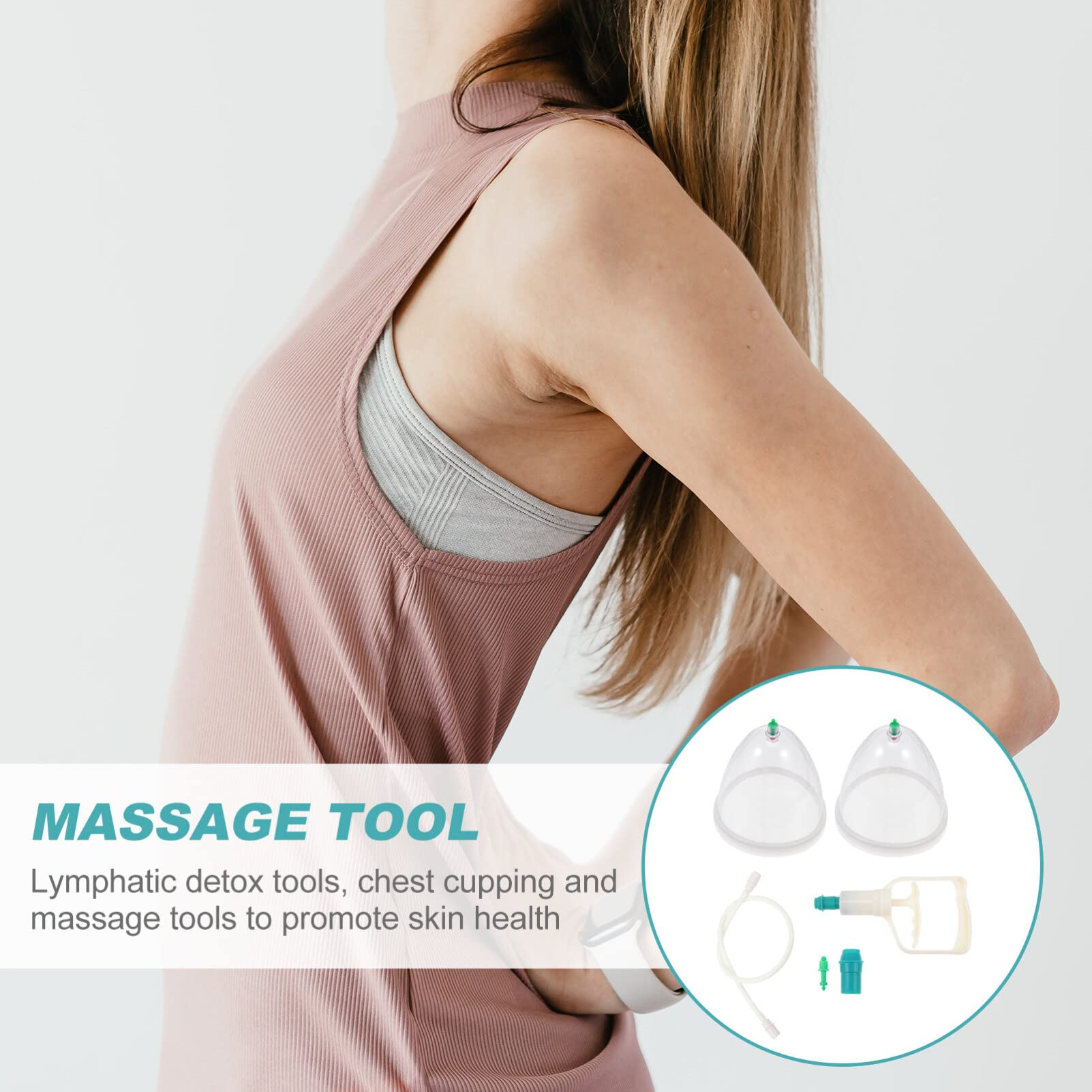 Ciieeo Augmentation Set Vacuum Cups for Chest and Body Pain Relief Skin-Friendly Material 5.91X5.31X5.12In - Image 3