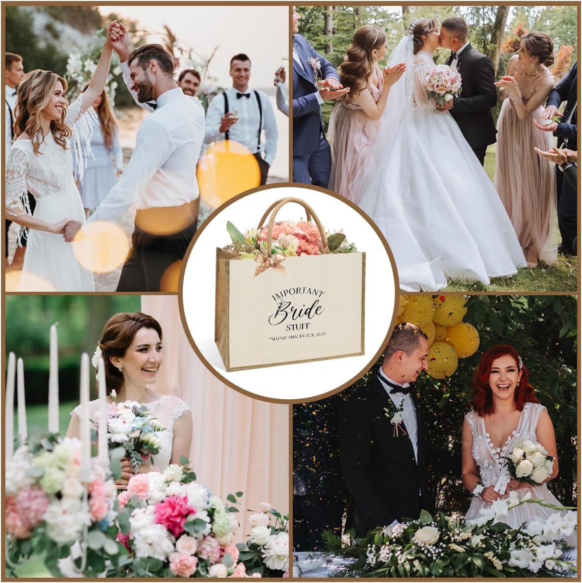 Bride Bridesmaid Mother of The Bride Mother of The Groom Gifts for Women Canvas Tote Bag - Image 6