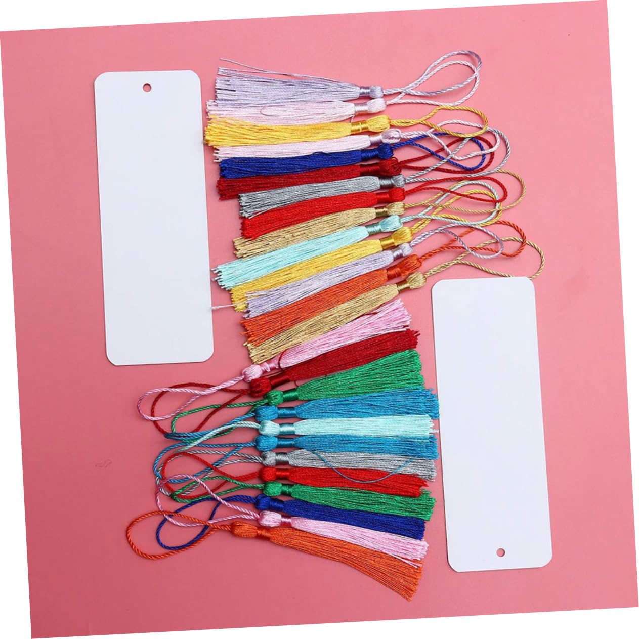STOBOK 144stücke Teiliges Set Mit Leeren Papier-lesezeichen Und Quasten Handgemachte Bastel-lesezeichen Für Kreative Gestaltung Für Schule Und Büro Personalisierbar
