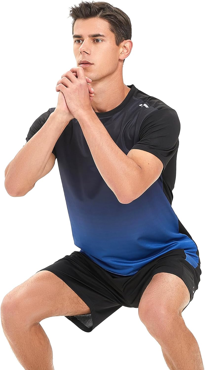 BOOMCOOL Gym Clothes workout shorts and long sleeve shirts for men running dry fit athletic outfits sets 6 pack - Image 4