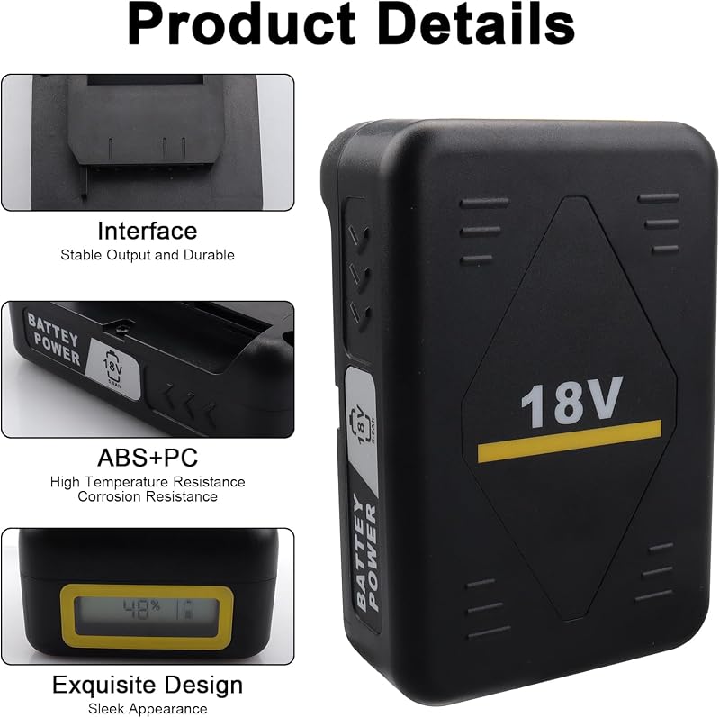 MXJFYY 18V 5000mAh Kärcher akkumulátor, 5Ah lítium-ion, összes 18V szerszámhoz