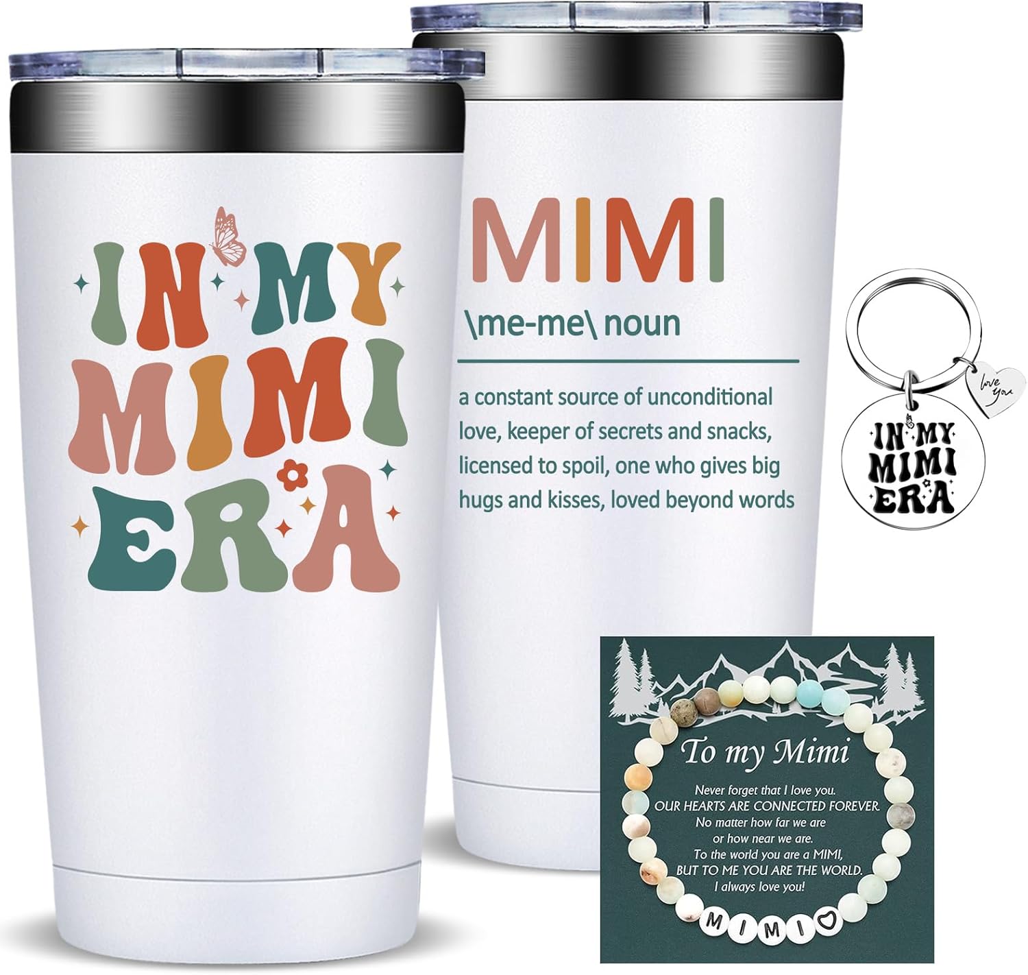 Fufandi Mimi Gifts, Best Mimi Ever - Christmas Mothers Day Birthday Gifts for Mimis, Grandma, Grandmother, New Nana - Tumbler Cup