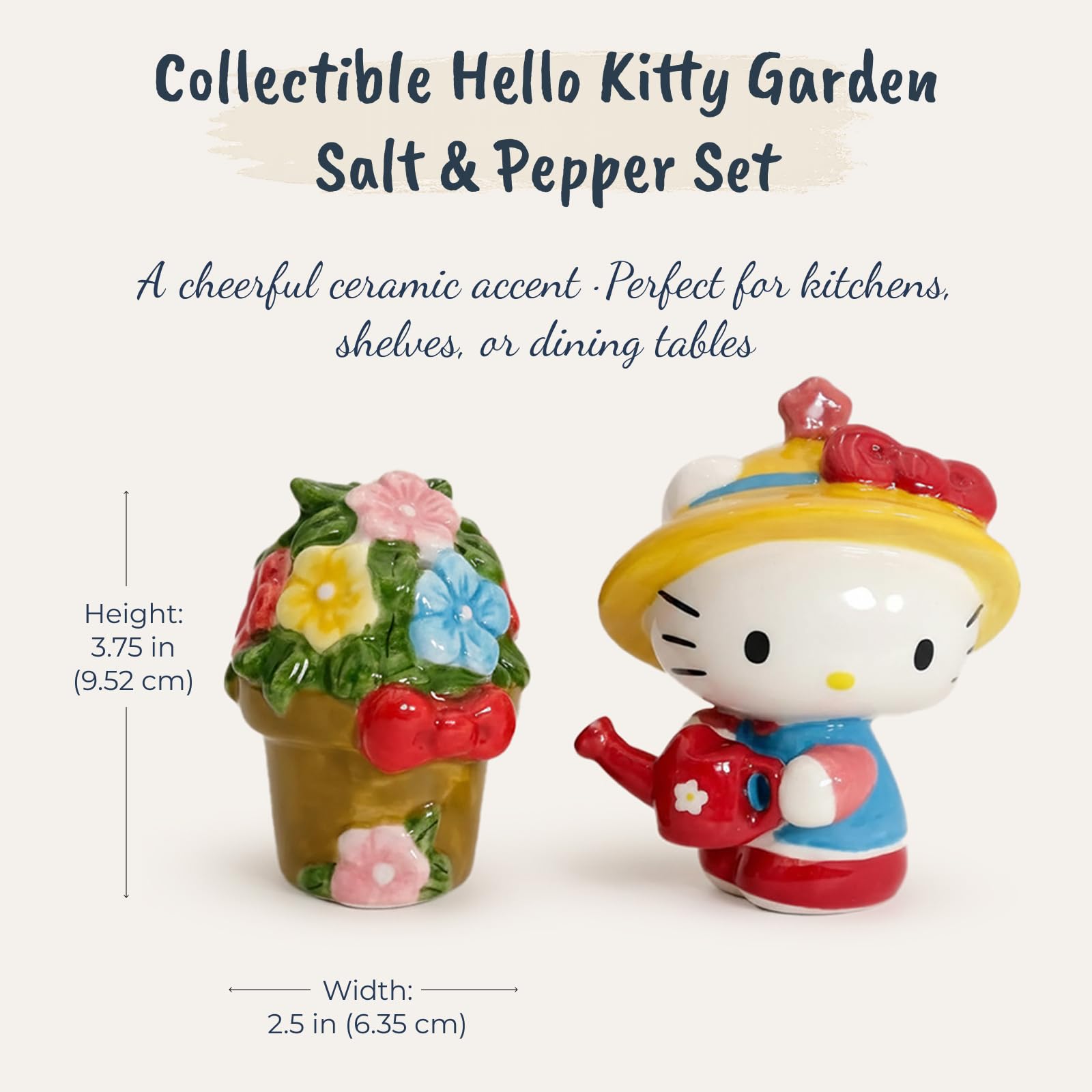Amazon.com: Blue Sky Clayworks Hello Kitty Garden S&P Set, Home