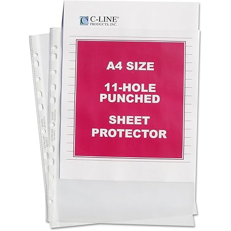 Amazon Com Standard Weight Poly Sheet Protector Size Clear 11 3 4 X 8 1 4 50 Bx Office Products