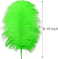 Vista 116 de 24 piezas de plumas de avestruz blanco natural de 10-12 pulgadas (25-30cm) para centros de mesa de bodas y fiestas, arreglos florales y decoración