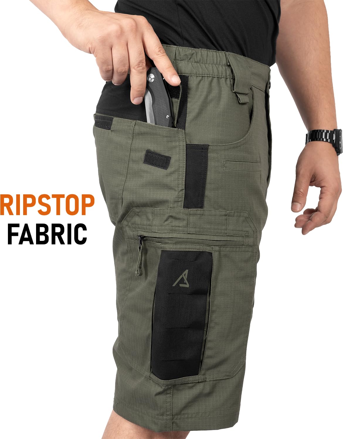 ACE Schakal Cargo-Hose kurz - Einsatz-Shorts mit Stretch-Bund für Männer - Taktische Outdoor-Hosen für Herren