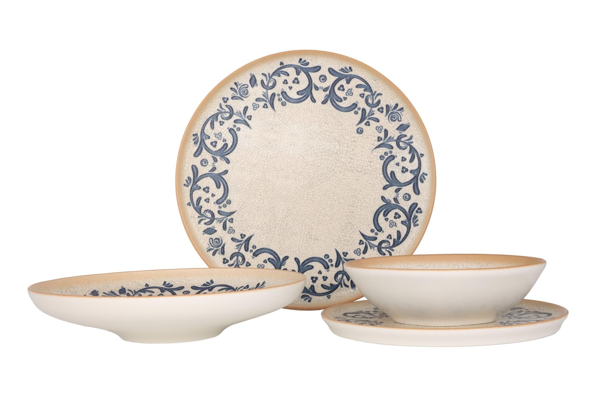 Bonna Juegos de vajilla - Viento - 24 piezas - 6 Personas - Porcelana