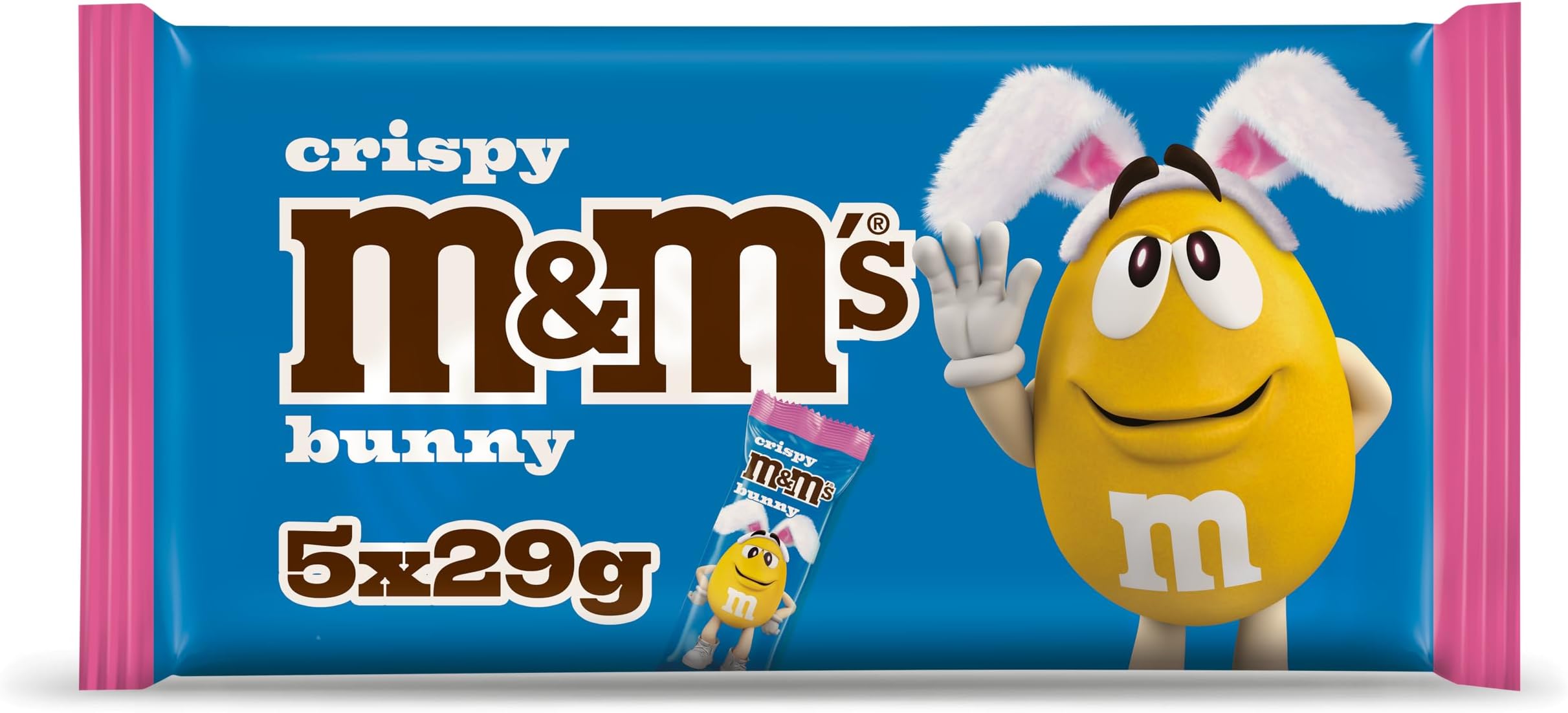 M&M's Crispy Multipack Chocolate Easter Bunny 5 x 29g