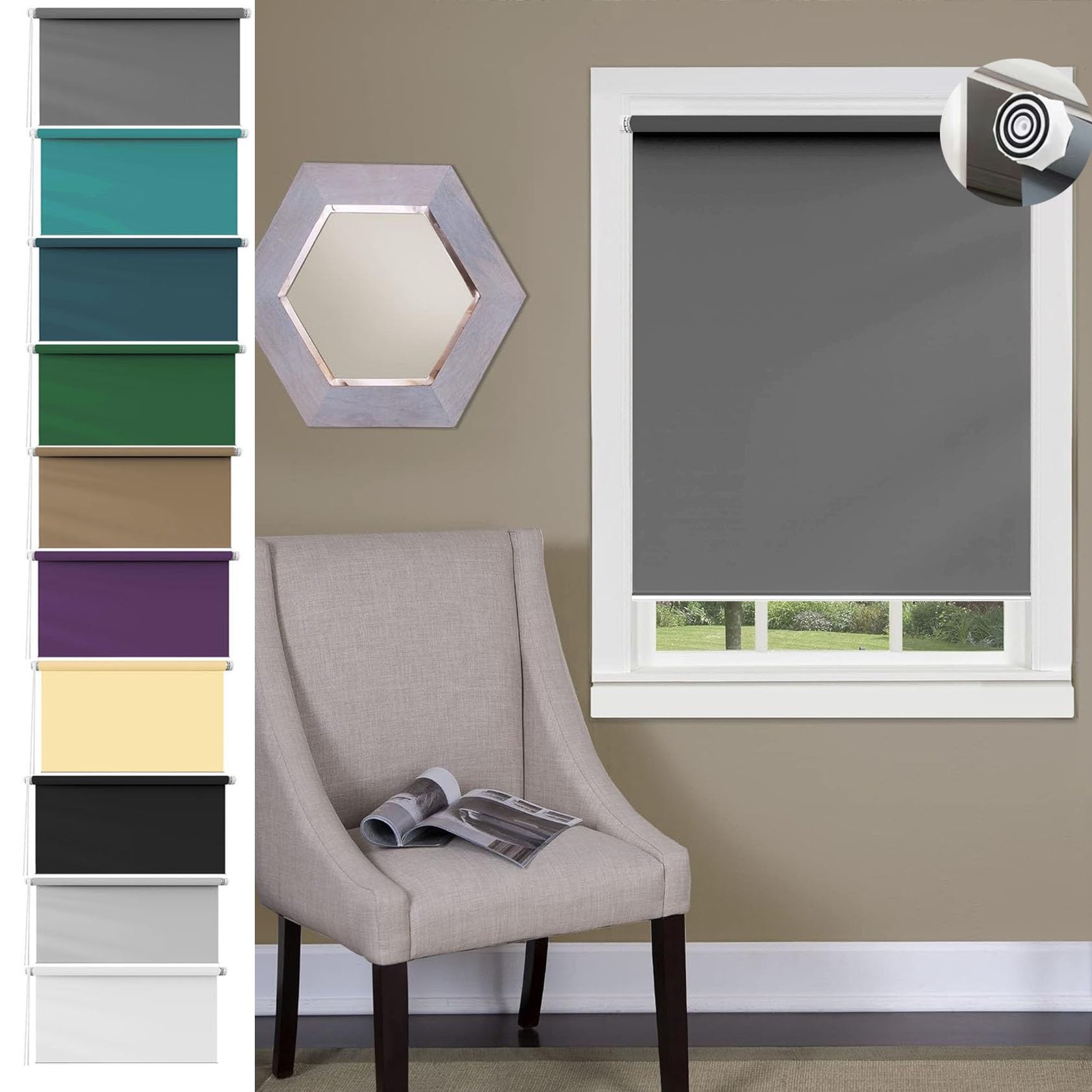 Store enrouleur jour nuit sans perçage la solution anti-reflet pour fenêtre de bureau