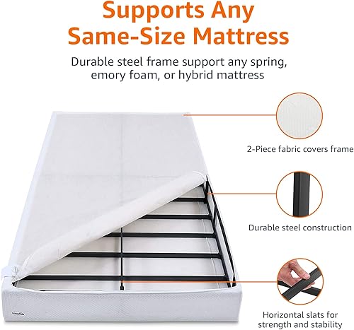 Miniatura 3 de Tienda Basics - Base de colchón para cama de matrimonio sin herramientas fácil de montar 50in Queen