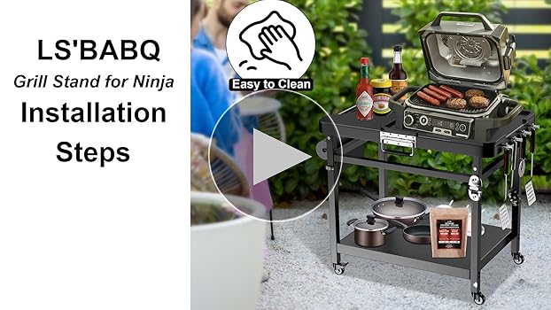 Amazon.com: LS'BABQ Grill Stand for Ninja Woodfire Outdoor
