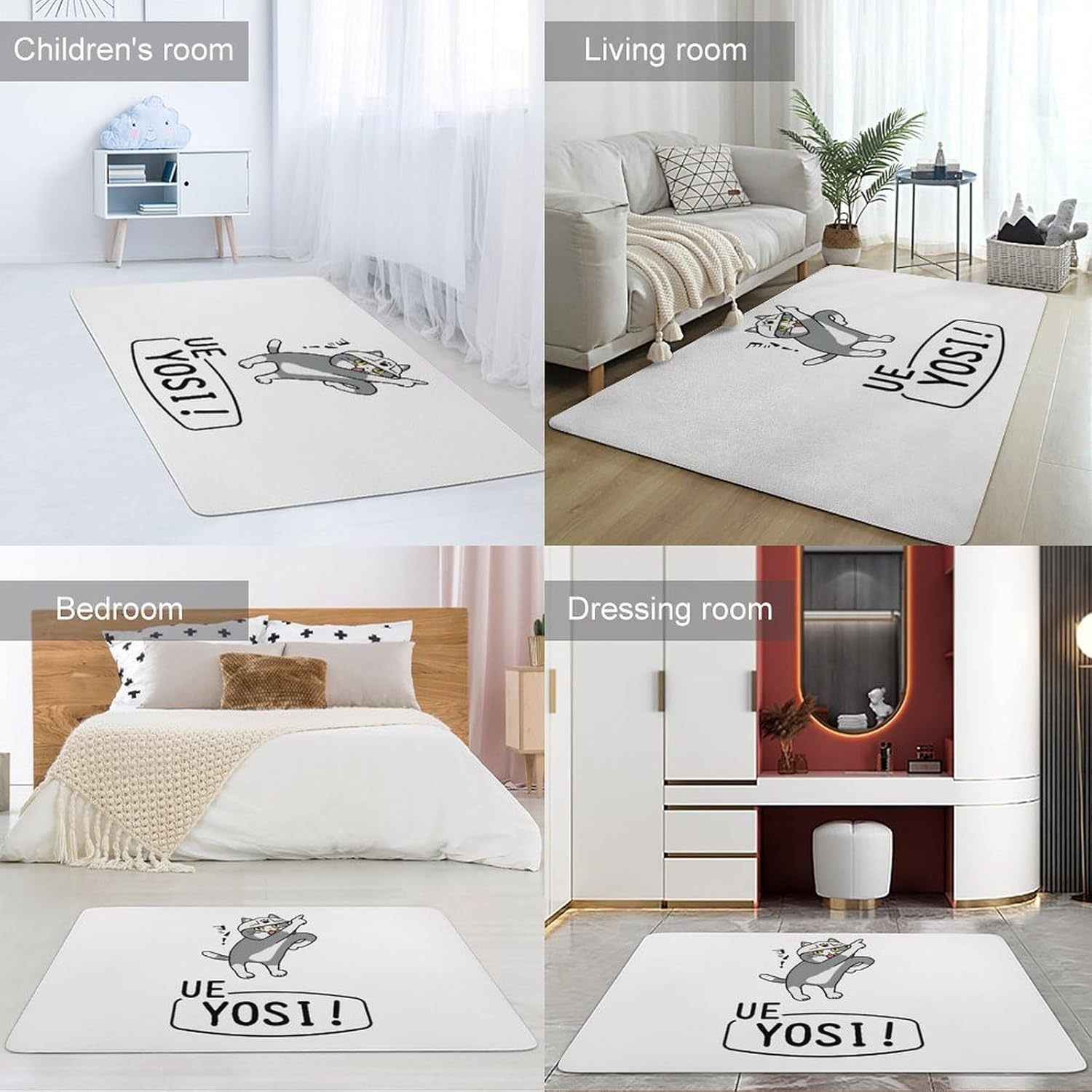 カーペット 仕事猫 グッズ ラグマット ラグ 絨毯 大判 じゅうたん 洗える ふわふわ フロアマット リビングマット おしゃれ キャ