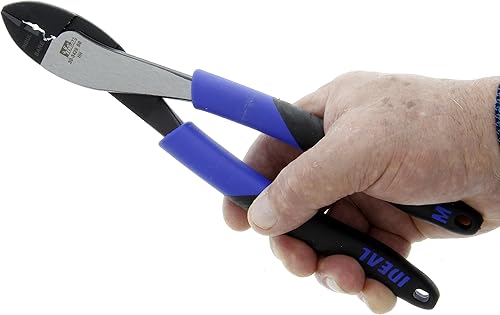 Miniatura 2 de IDEAL 30-3429 - Herramienta de crimpado múltiple eléctrica de 9.75 pulgadas, crimpadora de alambre pivote de alto apalancamiento con cuchillas de