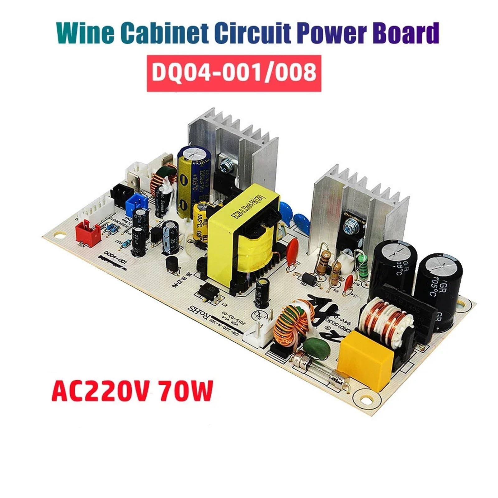 Placa Alimentación Vinoteca DQ04 DQ04-001/008 AC220V 70W